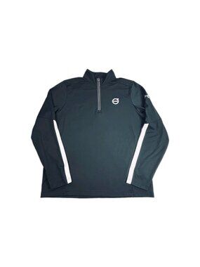 Volvo Under Armour Qualifier Hybrid 1/4 Zip Pullover Mens Large Black Athletic